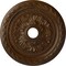 Ekena Millwork Palmetto Medallion (Canopies up to 3 5/8"), 23 5/8"OD x 3 5/8"ID x 1 5/8"P, Root Beer Crackle CM23PMRBC - alternate 1
